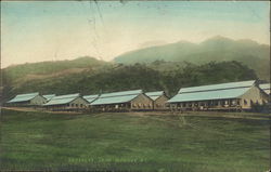 View of Barracks at Camp Eldridge Postcard