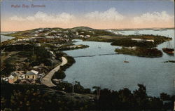 Aerial View of Mullet Bay Bermuda Postcard Postcard