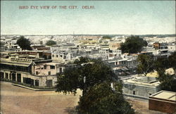 Bird Eye View of the City Postcard