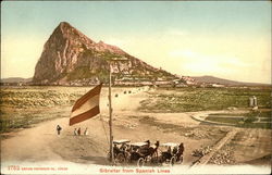 Gibraltar from Spanish Lines United Kingdom Postcard Postcard