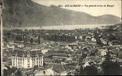 General View of Aix-les Bains and Lake Bourget Postcard