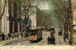 L'Avenue de la Gare Postcard
