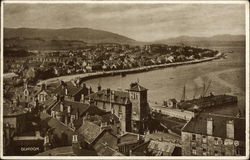 View of Town Postcard