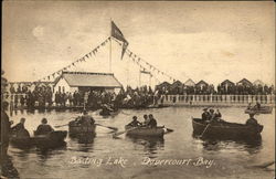 Boating Lake, Dovercourt Bay Postcard