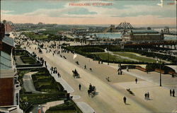 View Along Southport Promenade Postcard