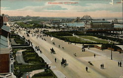 View Along Southport Promenade United Kingdom Lancashire Postcard Postcard