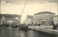 Riva Carciotti Trieste, Italy Postcard Postcard