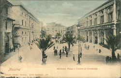 Municipio Piazza e Camera di Commercio Postcard