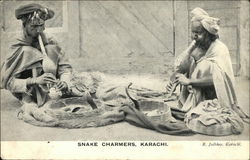 Snake Charmers Postcard
