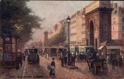 Paris. St. Denis Boulevard Postcard