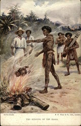 The burning of the idols Postcard