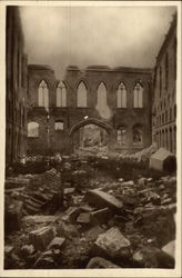 Ypres The Clothhall. The inside yard. Postcard