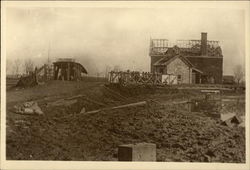 The Station and the level crossing Postcard