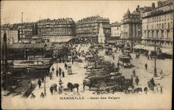Belgian Dock Marseilles, France Postcard Postcard