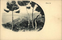 Mountainous panorama. Postcard