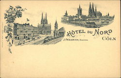 Hotel du Nord Cologne, Germany Postcard Postcard