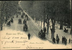 Prater Hauptallee Postcard