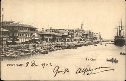 View of Port Said Postcard