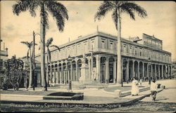 Plaza Albear y Centro Asturiano Postcard