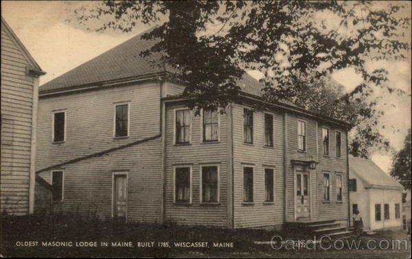 Oldest Masonic Lodge in Maine - Built in 1785 Wiscasset