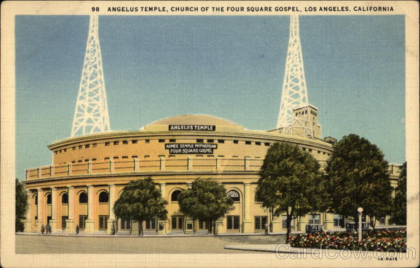 Angelus Temple, Church of the Four Square Gospel Los Angeles California