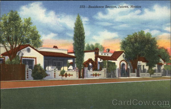 View of Residence Section Juarez Mexico