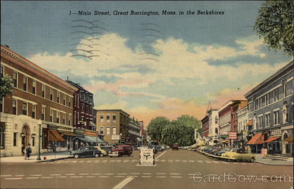 Maine Street in the Berkshires Great Barrington Massachusetts