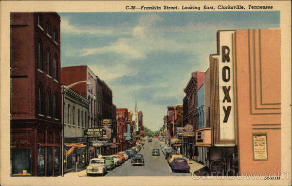 Franklin Street, Looking East Clarksville Tennessee