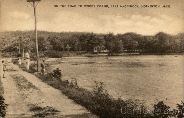 Road to Woody Island, Lake Maspenock Hopkinton Massachusetts