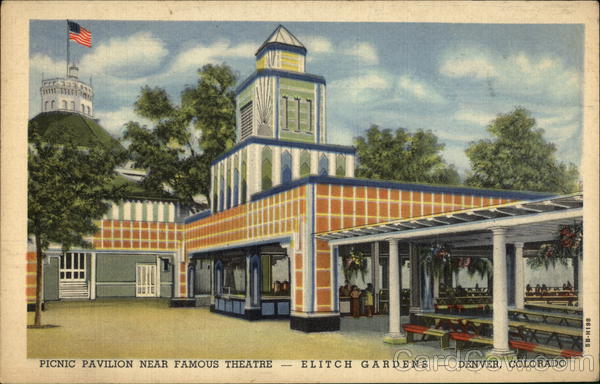 Picnic Pavilion Near Famous Theatre--Elitch Gardens Denver Colorado