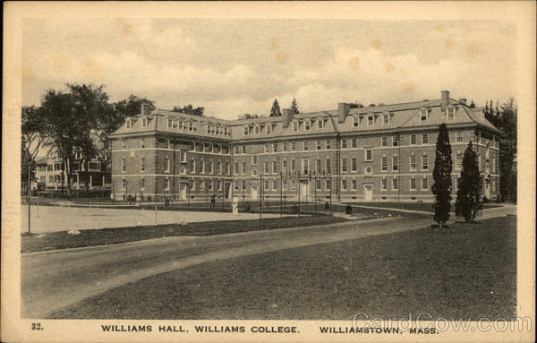 Williams Hall at Williams College Williamstown Massachusetts