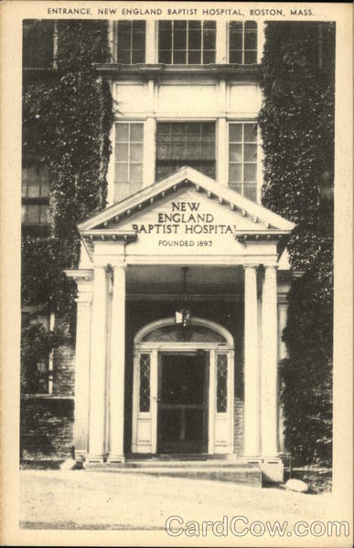 New England Baptist Hospital - Entrance Boston Massachusetts