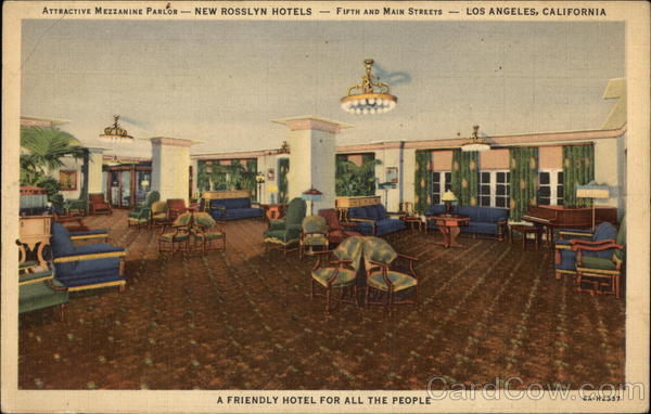 New Rosslyn Hotels - Mezzanine Parlor Los Angeles California