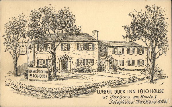 The Weber Duck Inn 1810 House Foxboro Massachusetts