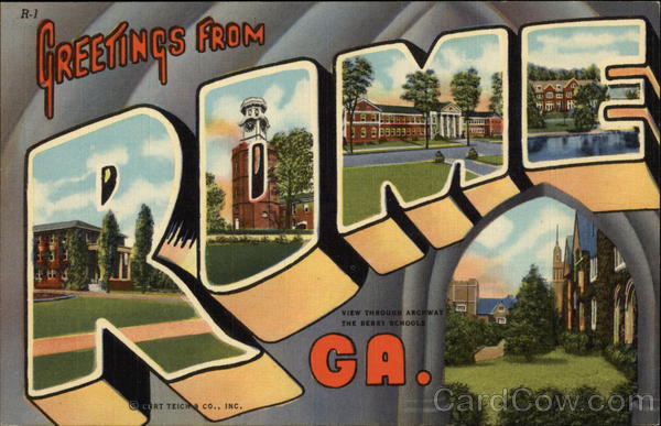 Greetings from Rome Georgia