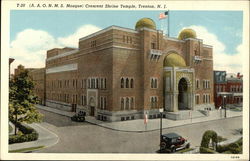 A.A.O.N.M.S. Mosque - Crescent Shrine Temple Trenton, NJ Postcard Postcard Postcard