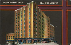 Ponce de Leon Hotel Roanoke, VA Postcard Postcard Postcard