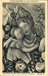 "Polish Madonna" by Irena Lorentowicz Postcard