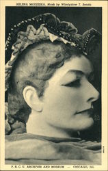 Helena Modjeska, Mask by Wladyslaw T. Benda P.R.C.U. Archives and Museum Postcard