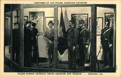 Uniforms of Old Polish American Societies Postcard