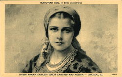 Cracovian Girl Postcard