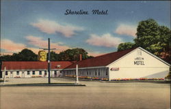 Shoreline Motel Postcard