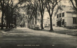 Main St. Marshfield Hills, MA Postcard Postcard Postcard