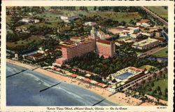 Roney Plaza Hotel - On the Ocean Postcard