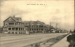 Houses along Main Avenue Bay Head, NJ Postcard Postcard 