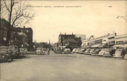 View of Massachusetts Avenue Lexington, MA Postcard Postcard Postcard
