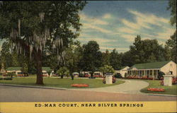 Ed-Mar Court, near Silver Springs Postcard