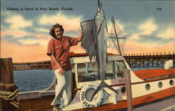 Fishing is Good at Vero Beach, Flordia Florida Postcard Postcard Postcard