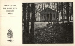 Double Cabin - The Maine Idyll Postcard