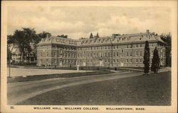 Williams Hall at Williams College Williamstown, MA Postcard Postcard Postcard